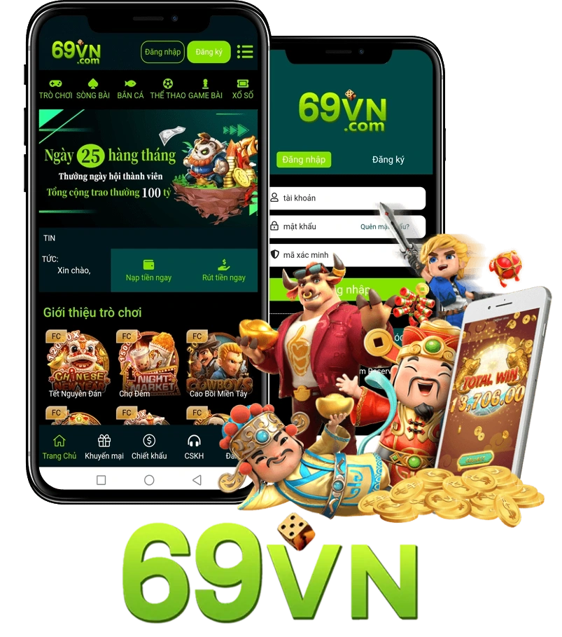 Dịch vụ đa nền tảng của 69Vn trên thiết bị di động